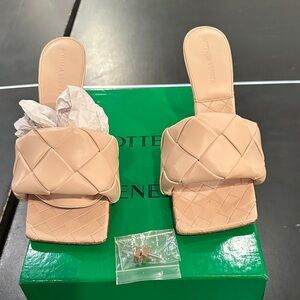 Bottega Veneta Women's Nude Quilted Mules